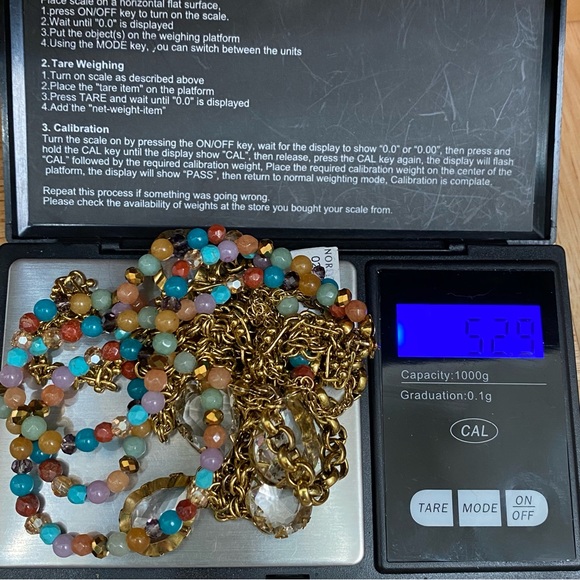 NORDSTROM Multi-layered Beads and Chains Necklace NWT - Picture 7 of 11